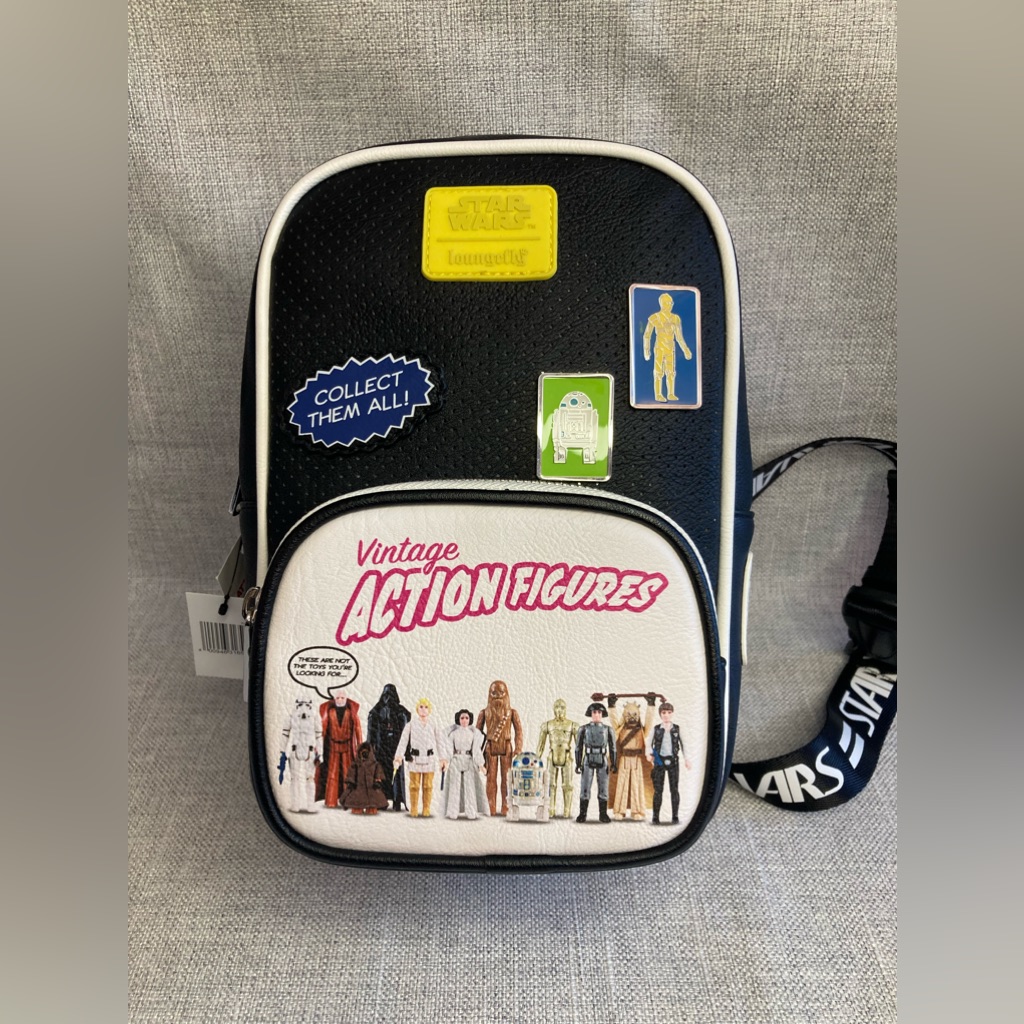 Star Wars 45th Anniversary Action Figure Loungefly Sling Bag